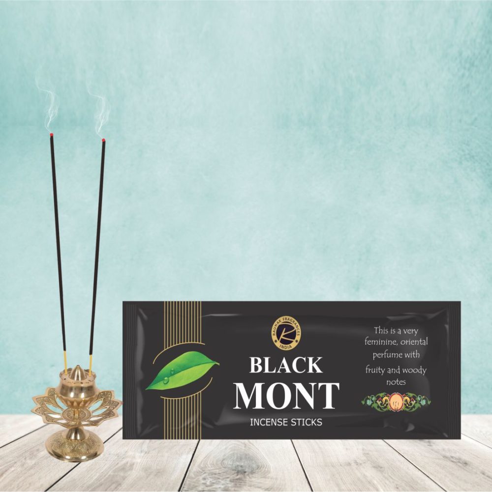 Black Mont Incense Sticks Pouch (30 Gram)