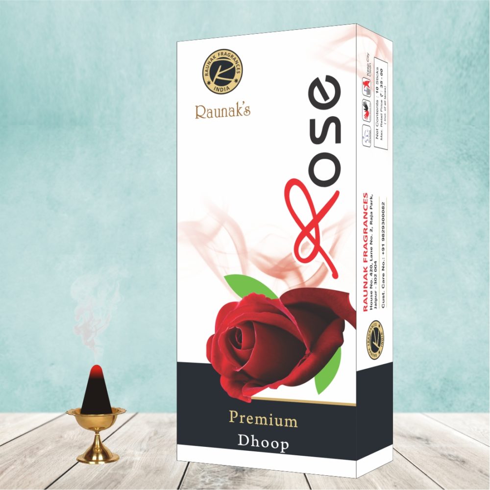 Rose Premium Wet Dhoop (10 Sticks)