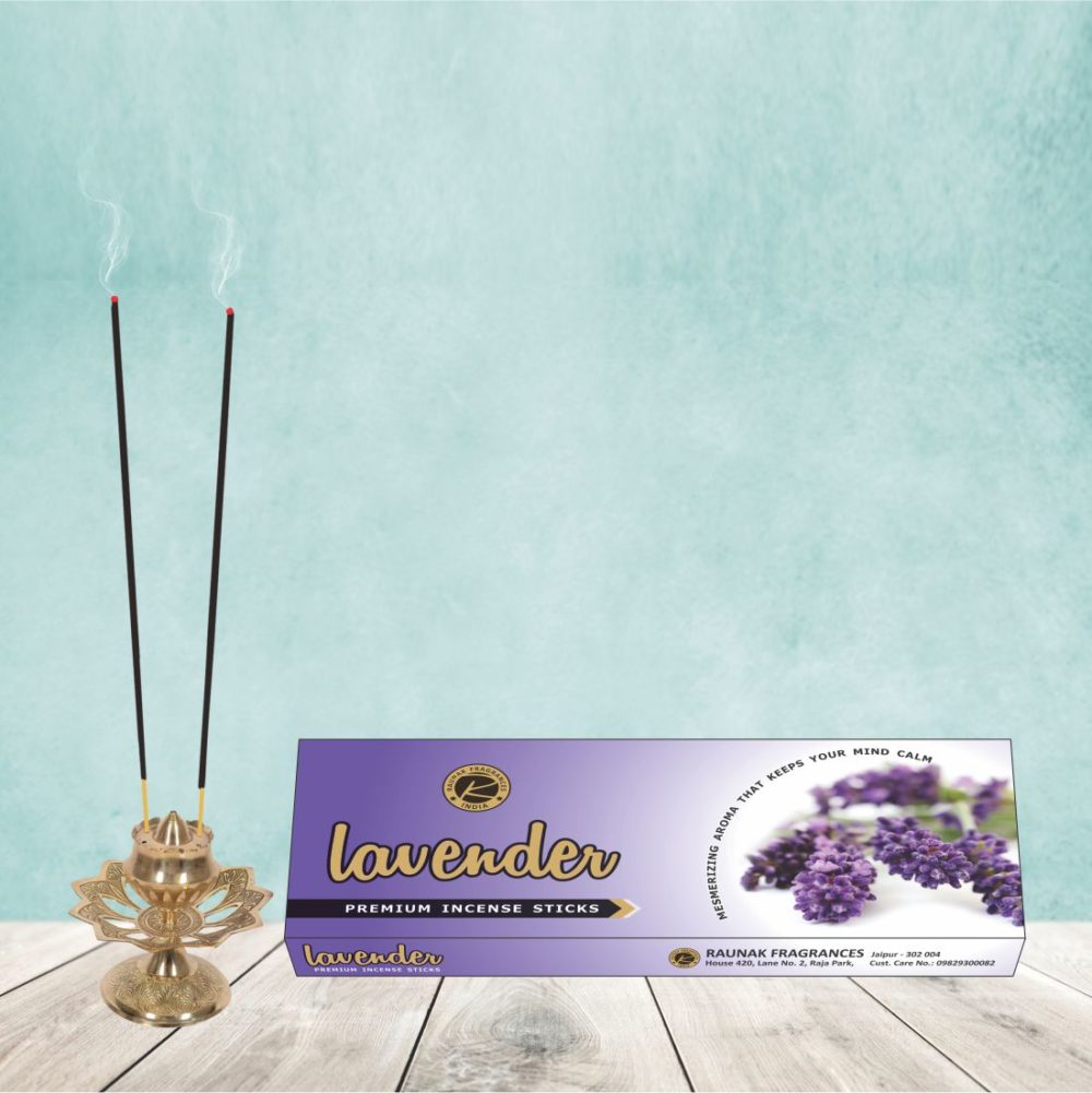 Lavender Incense Sticks Box