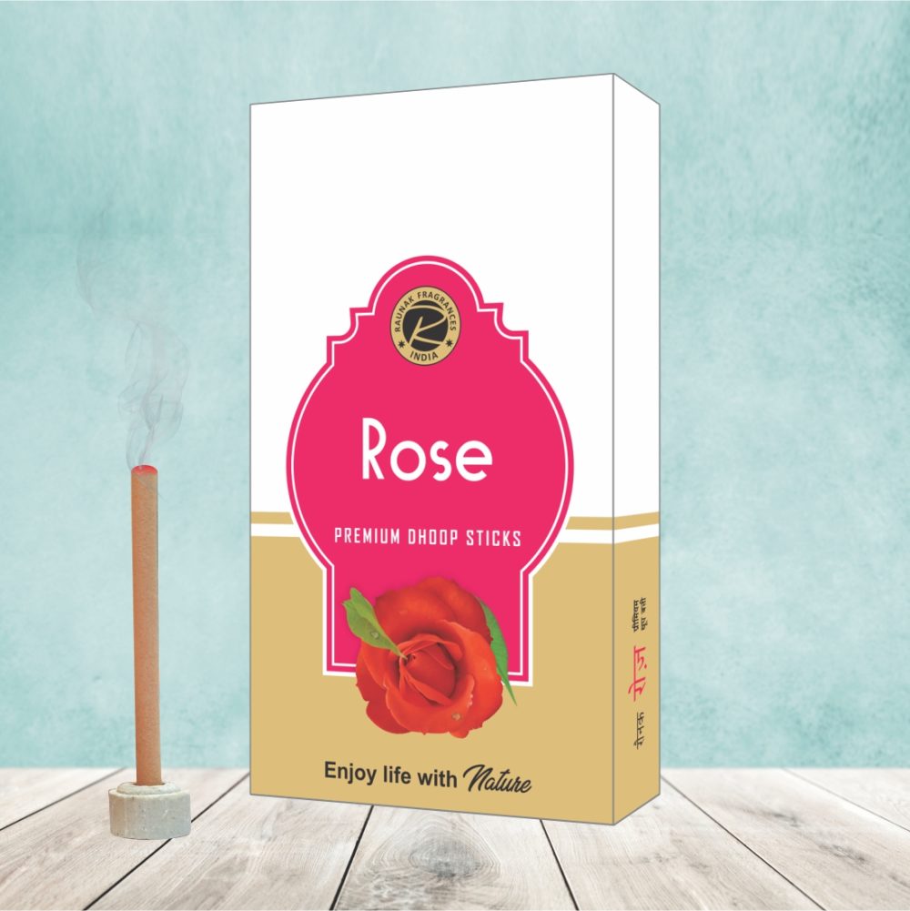 Rose Premium Dhoop Sticks (9 Sticks)