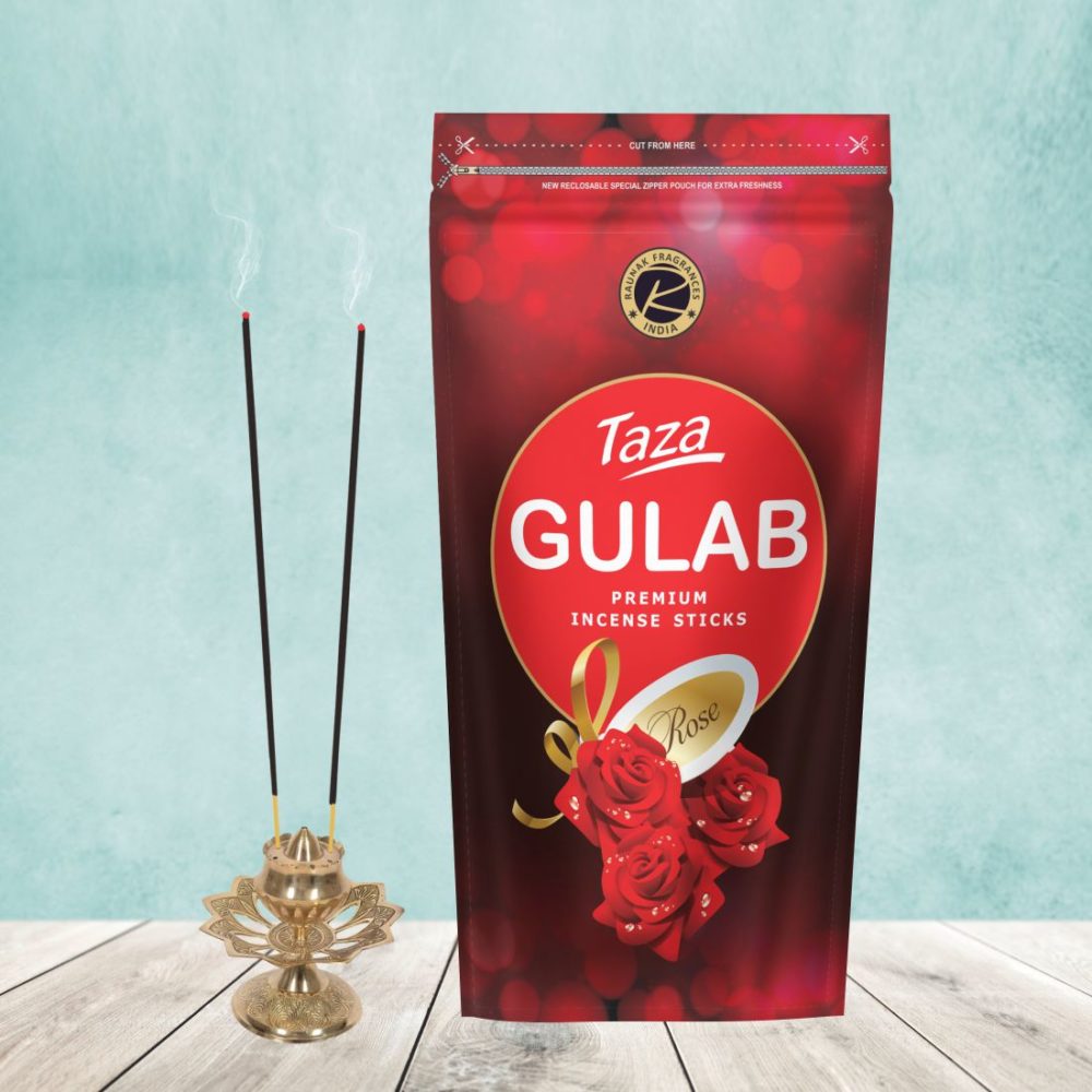 Taza Gulab Premium Incense Sticks (200 Gram)