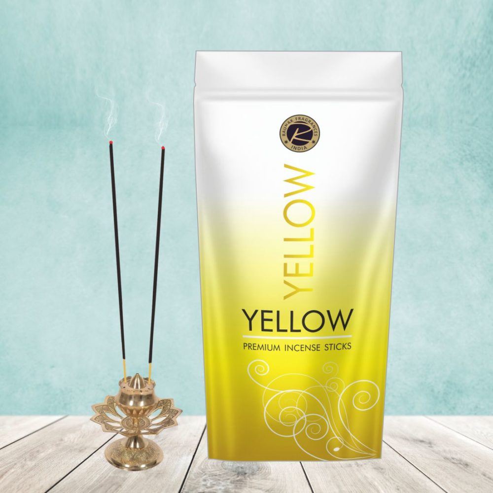 Yellow Premium Incense Sticks (130 Gram)