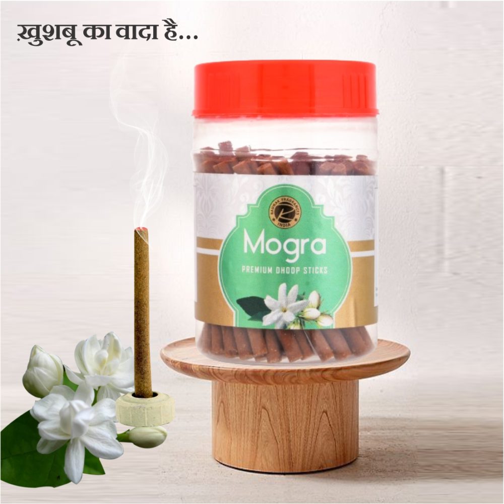 Mogra Dhoop Sticks Jar (100 Gram)