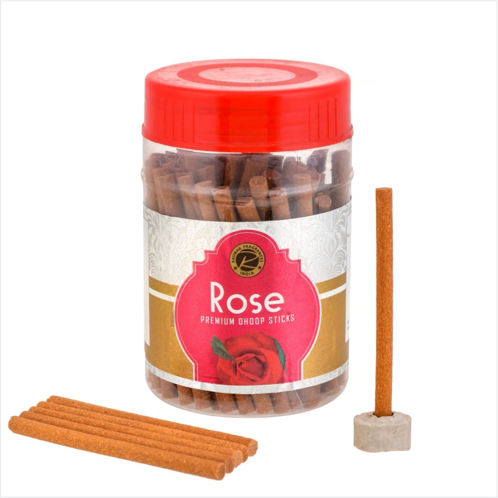 Rose Dhoop Sticks Jar (100 Gram) - Image 2