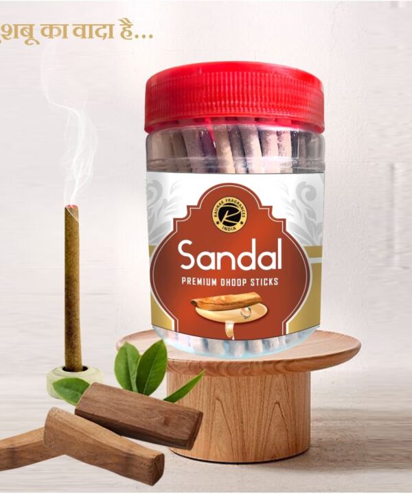 Sandal Dhoop Sticks Jar (100 Gram)